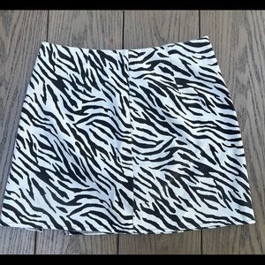 Zebra Print Shein Skirt